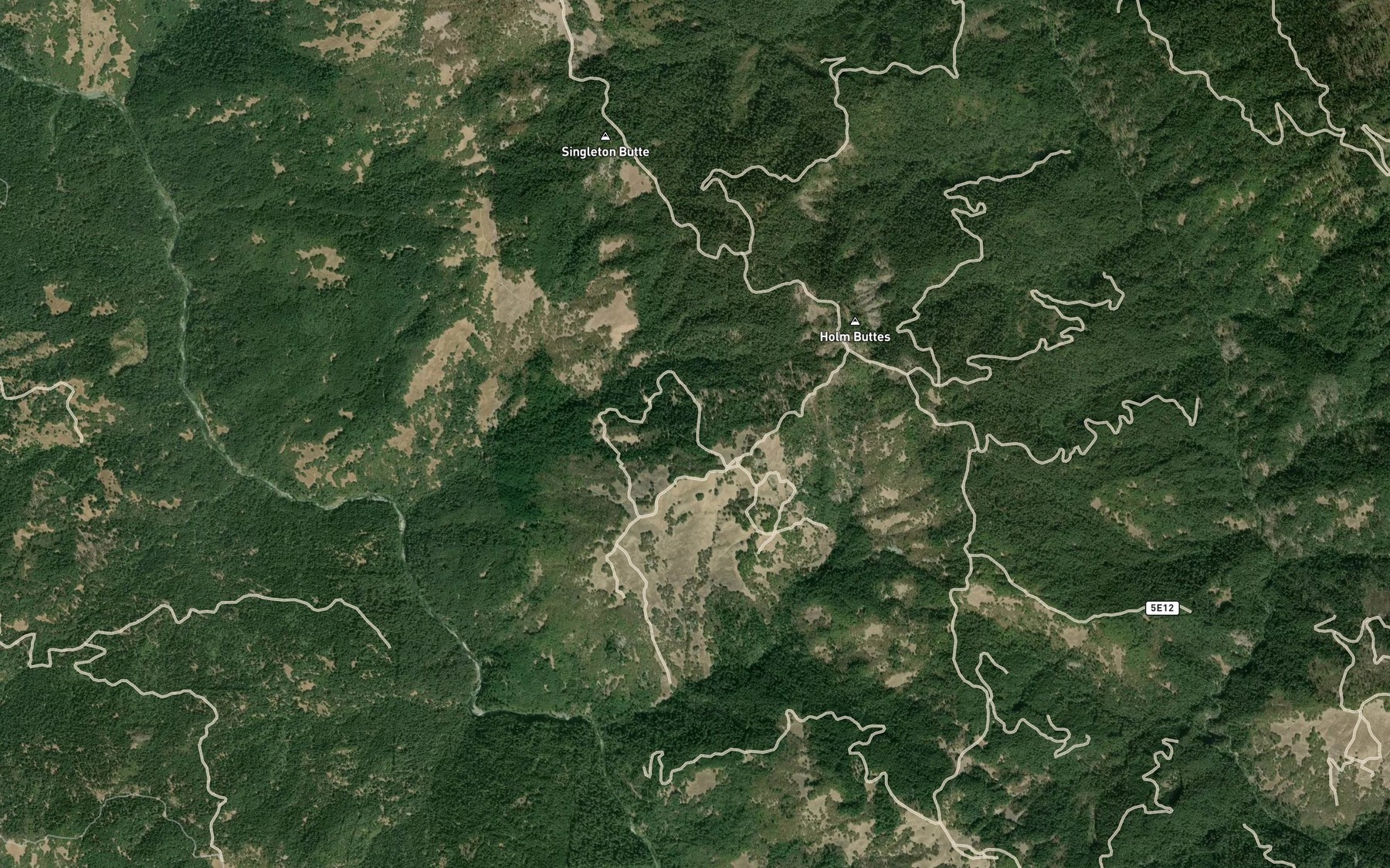 Satellite map of the Guy Lake