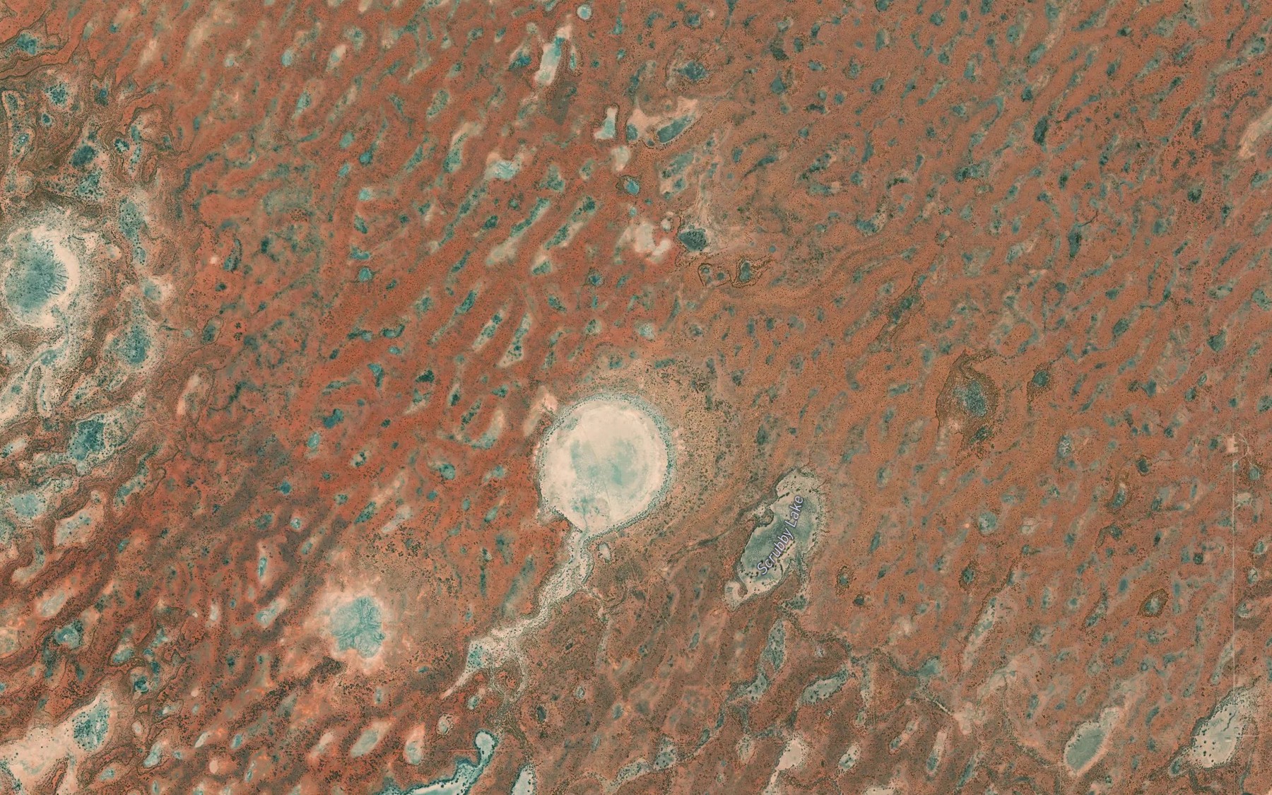 Satellite map of the Coongy Lake