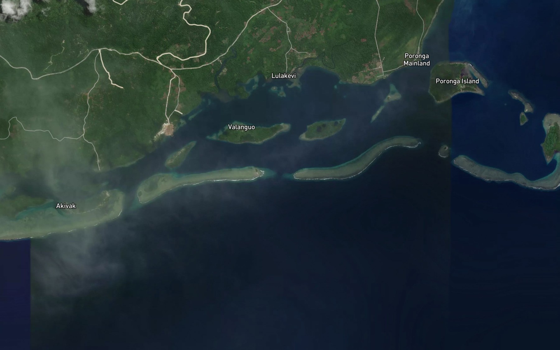 Satellite map of the Lue Passage