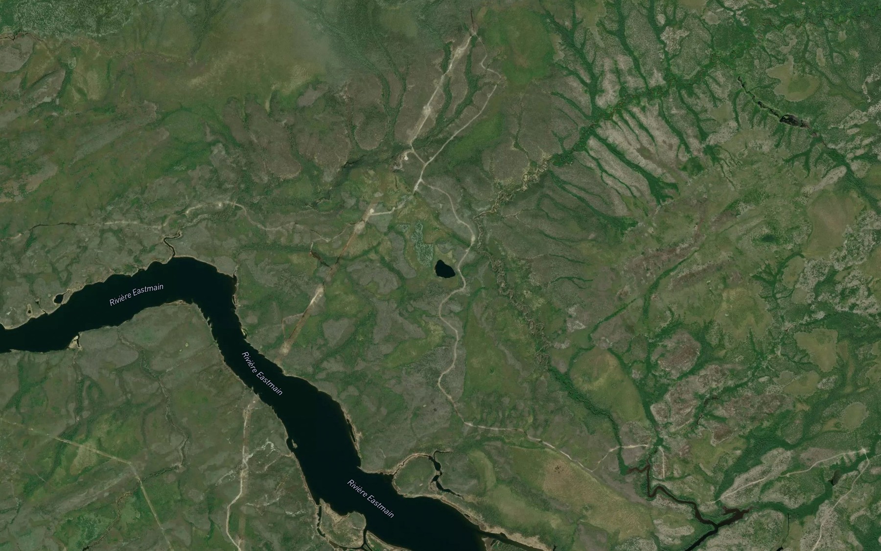 Satellite map of the Lac Kapakwach Sipastikw