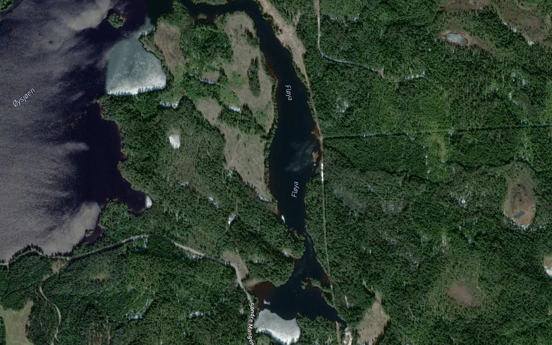 Satellite map of the Floyta