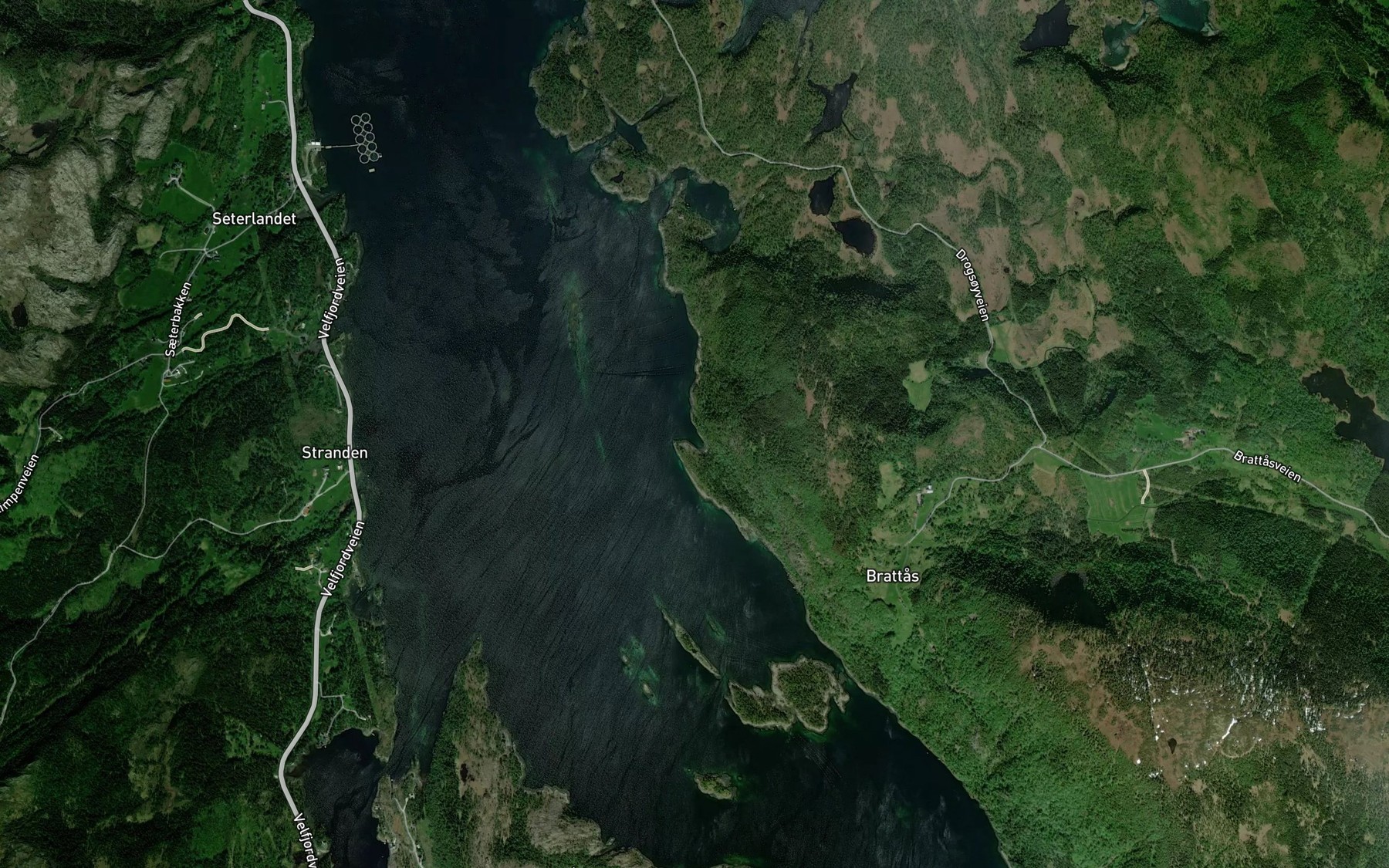 Satellite map of the Skanvika
