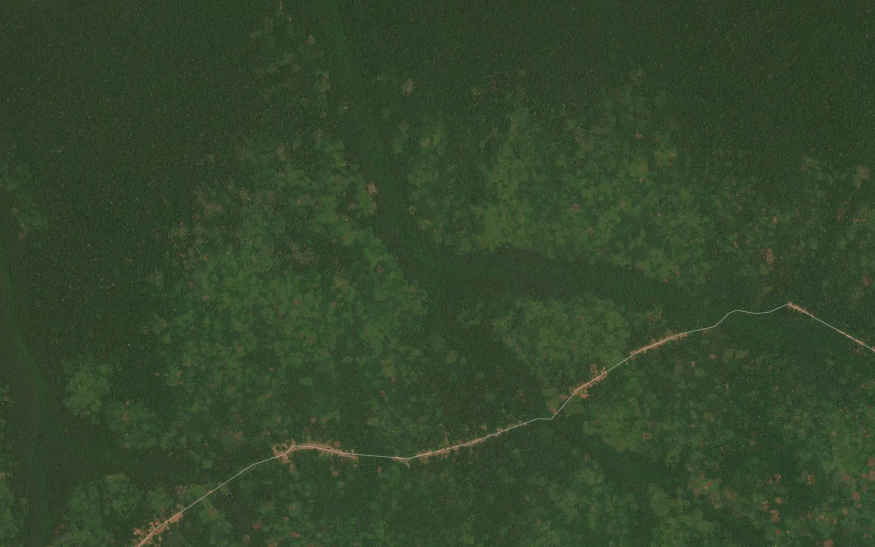 Satellite map of the Djongolo
