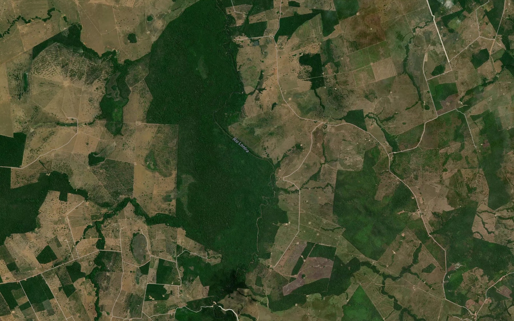 Satellite map of the Corrego Facho