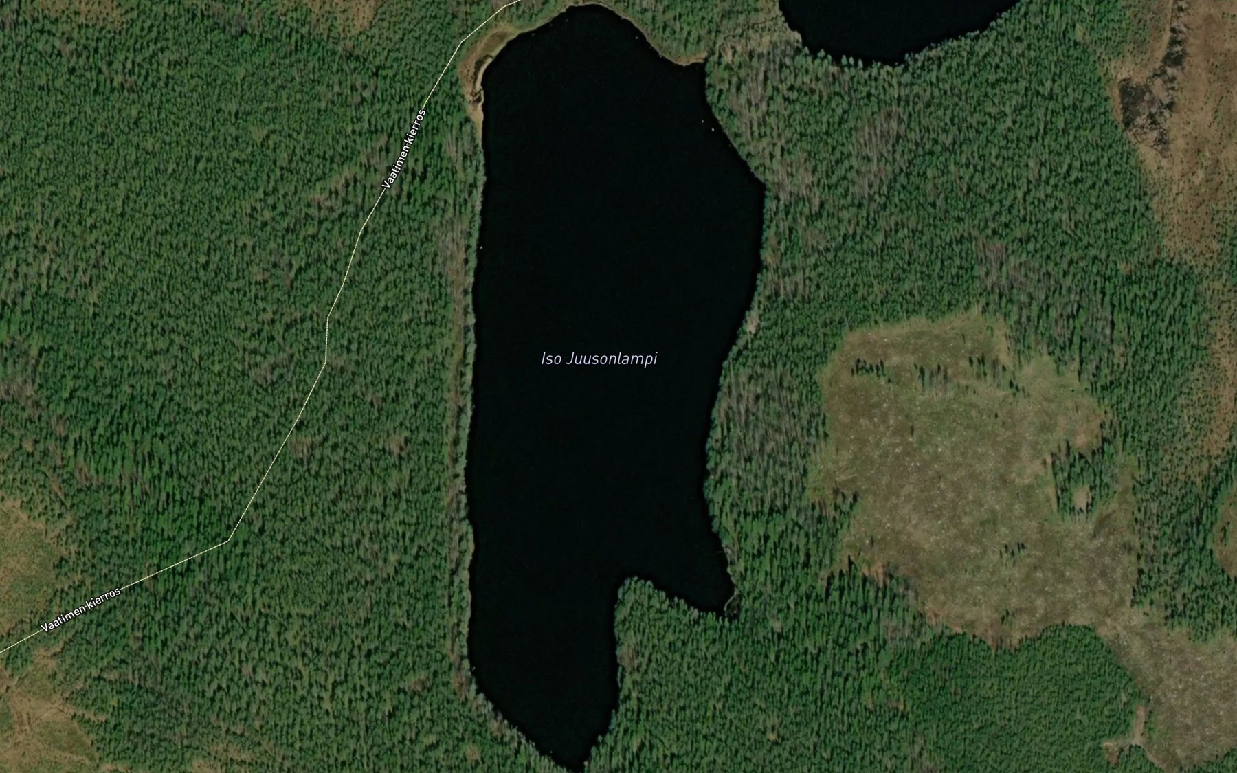 Satellite map of the Iso Juusonlampi