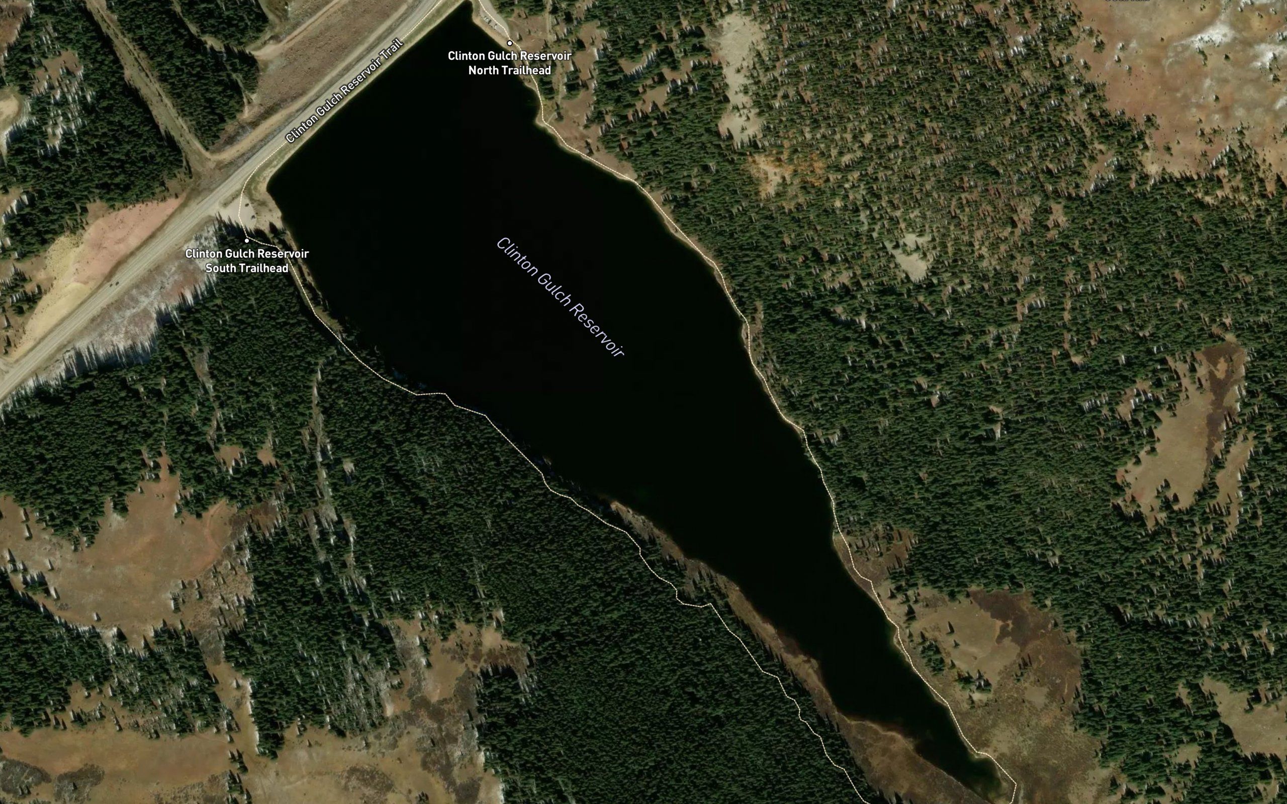 Clinton Gulch Dam Reservoir