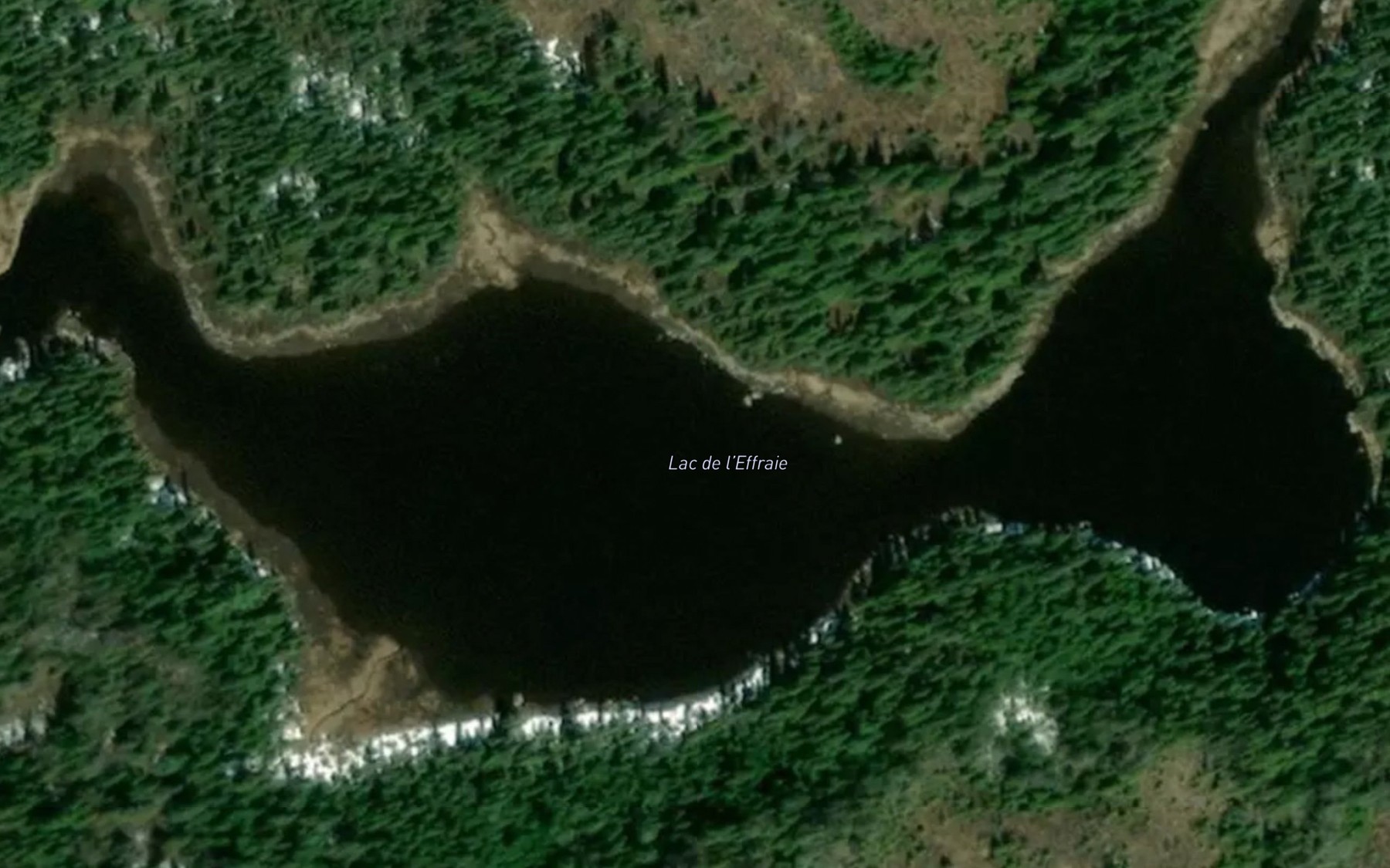 Satellite map of the Lac de l'Effraie