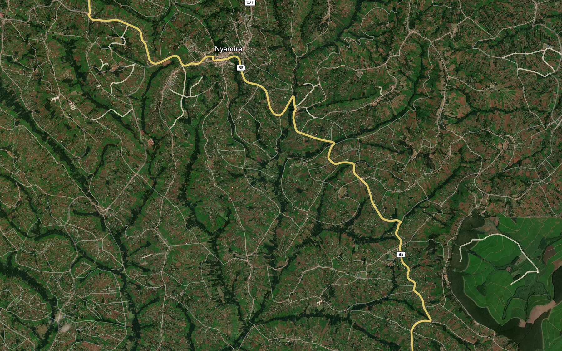 Satellite map of the Makura