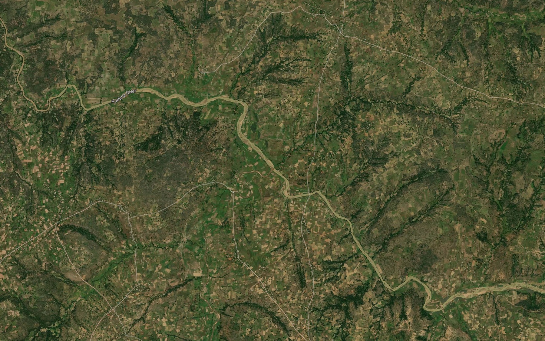 Satellite map of the River Zonzon