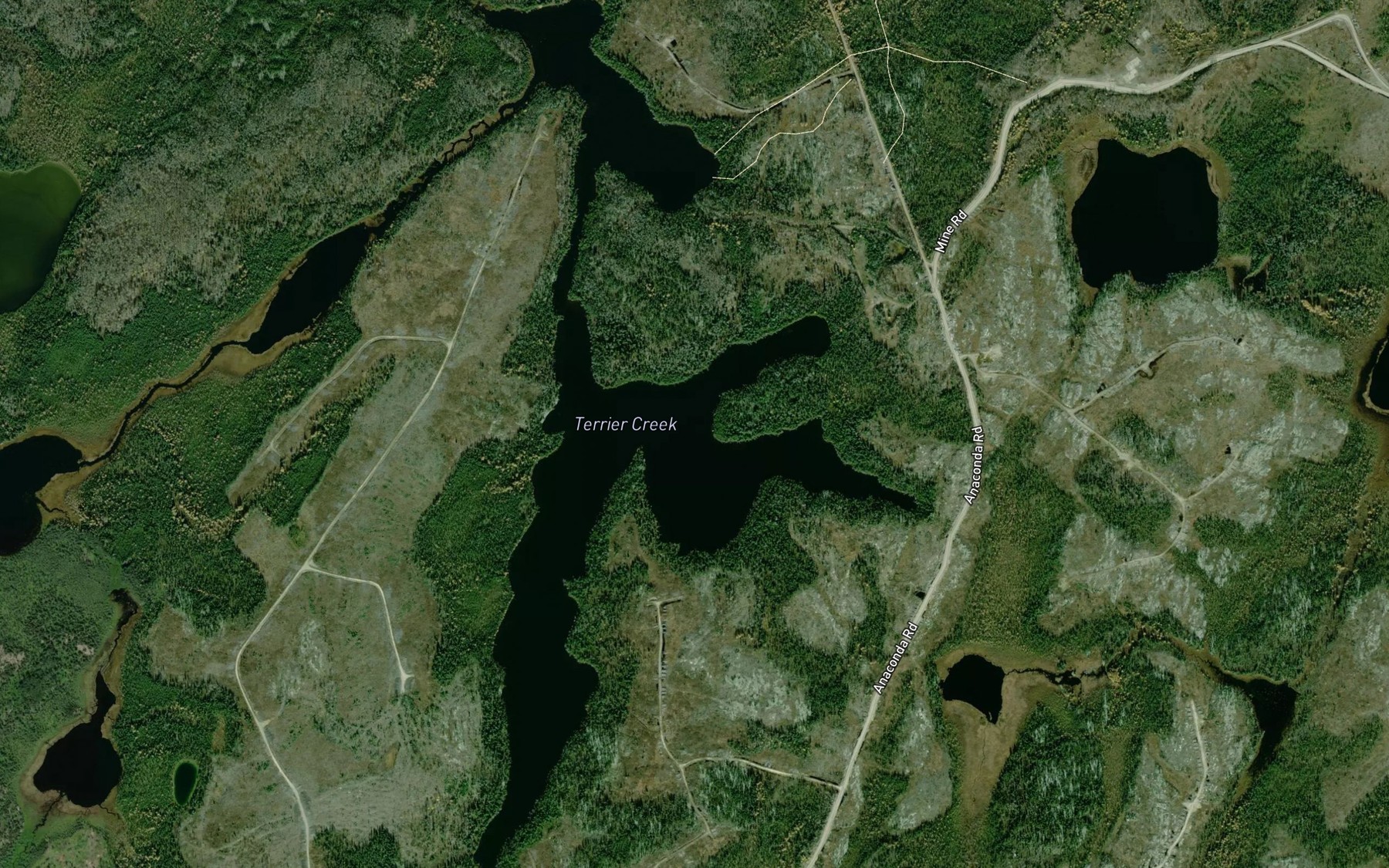 Satellite map of the North Skibi Lake
