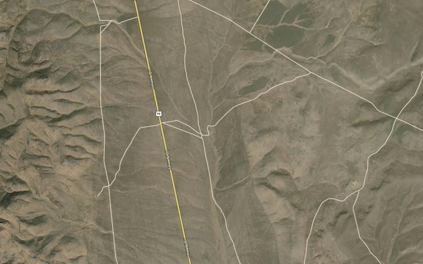 Satellite map of the Blue Mountain Reservoir Number Five