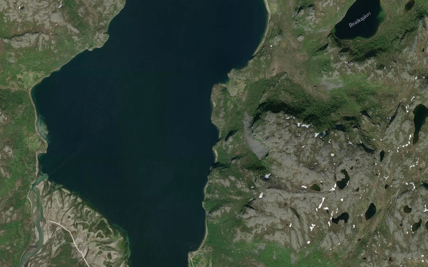 Satellite map of the Ytre-Elvebukt
