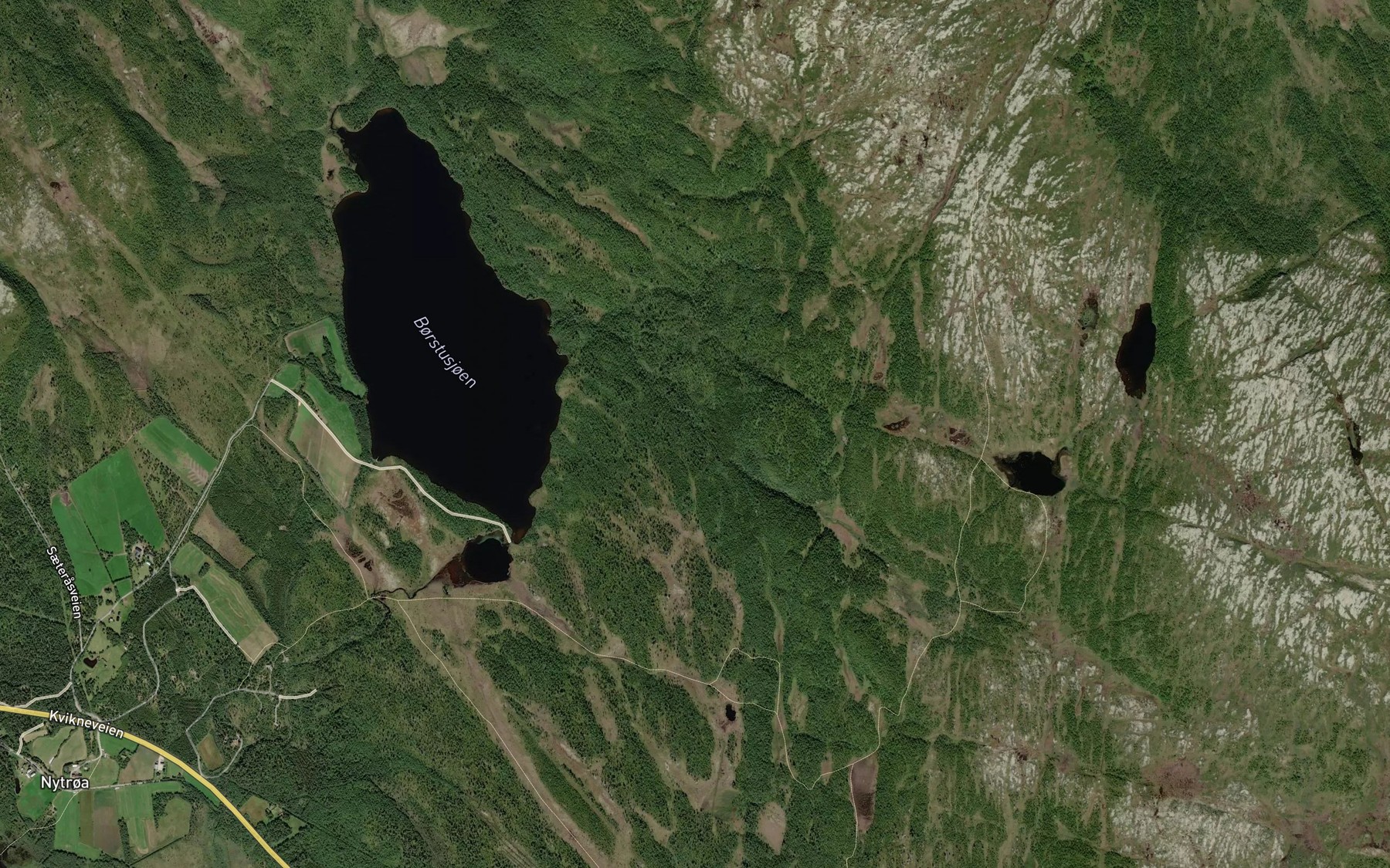 Satellite map of the Knausbekken