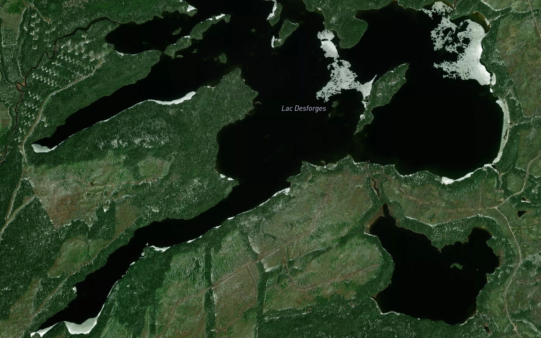 Satellite map of the Lac Desforges
