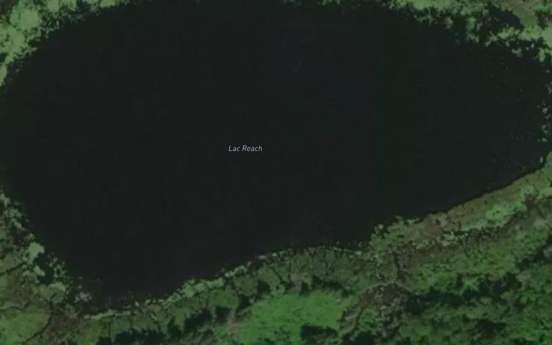 Satellite map of the Lac Reach