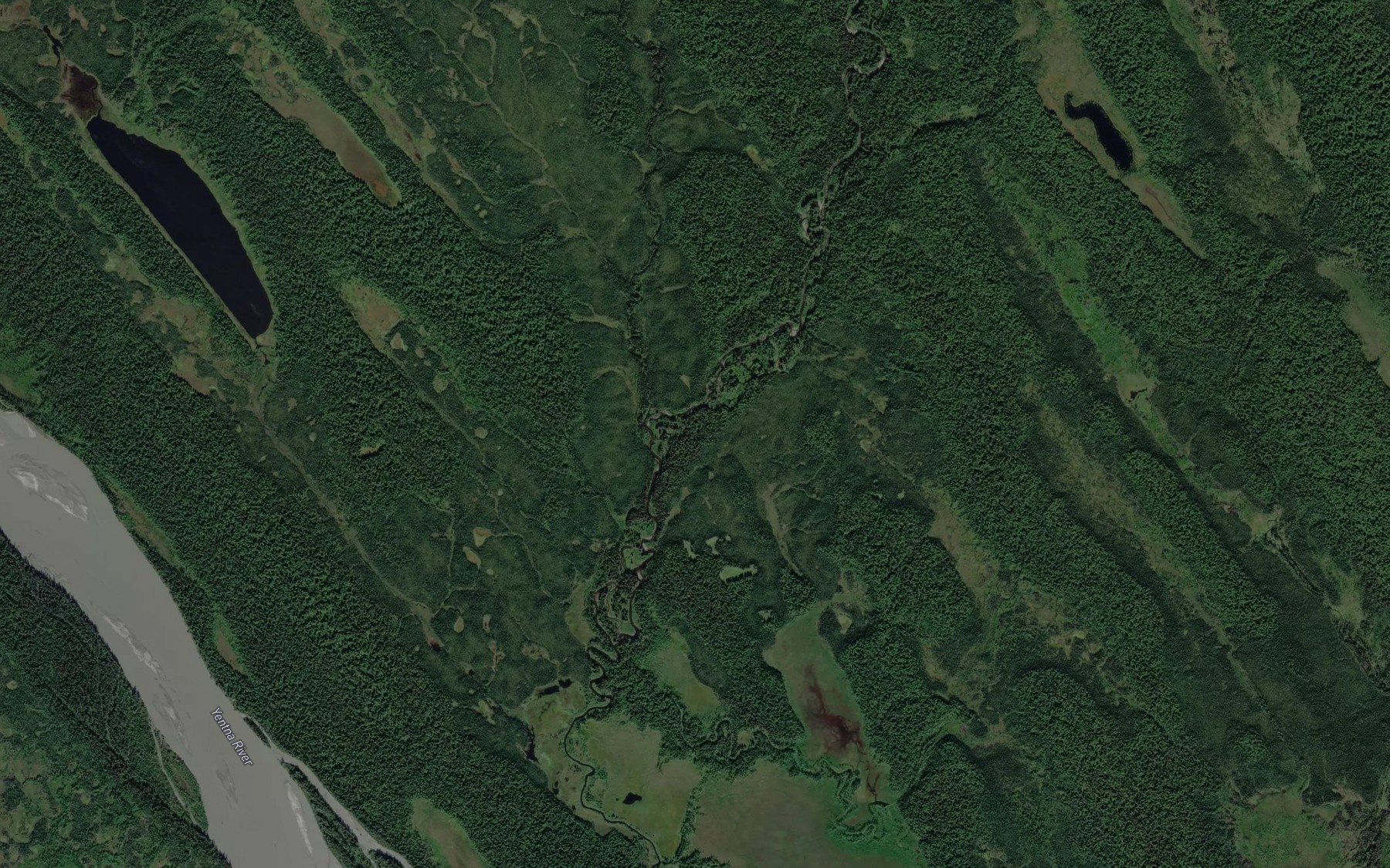 Satellite map of the Farmers Creek