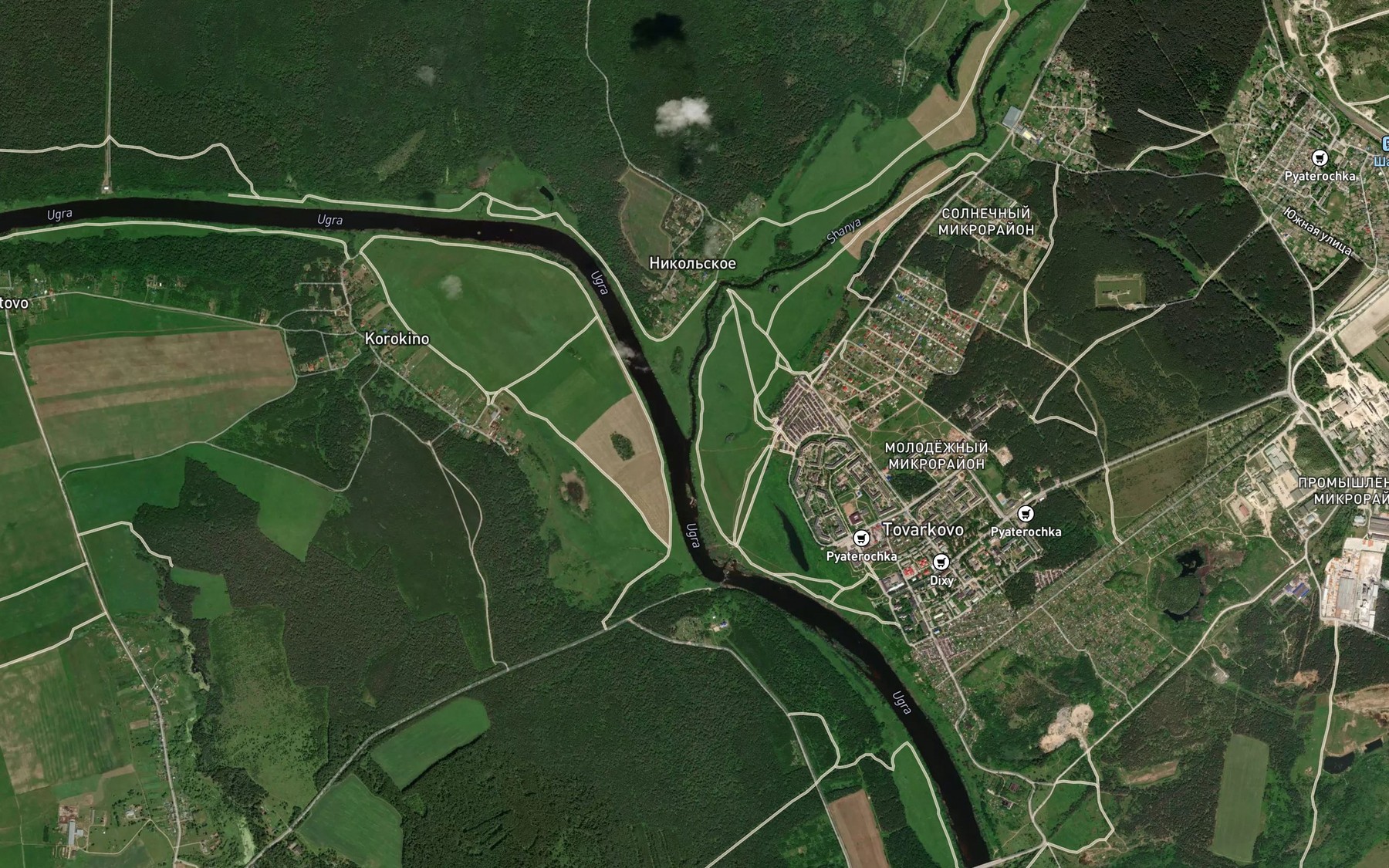 Satellite map of the Shanya