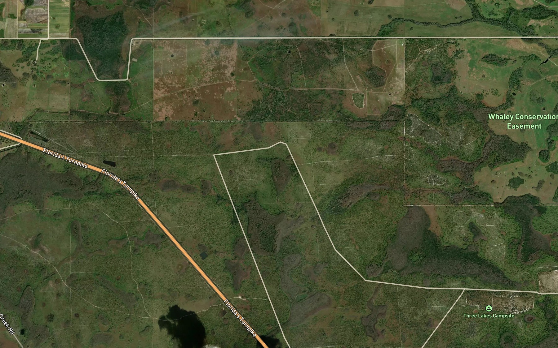 Satellite map of the Ox Pond