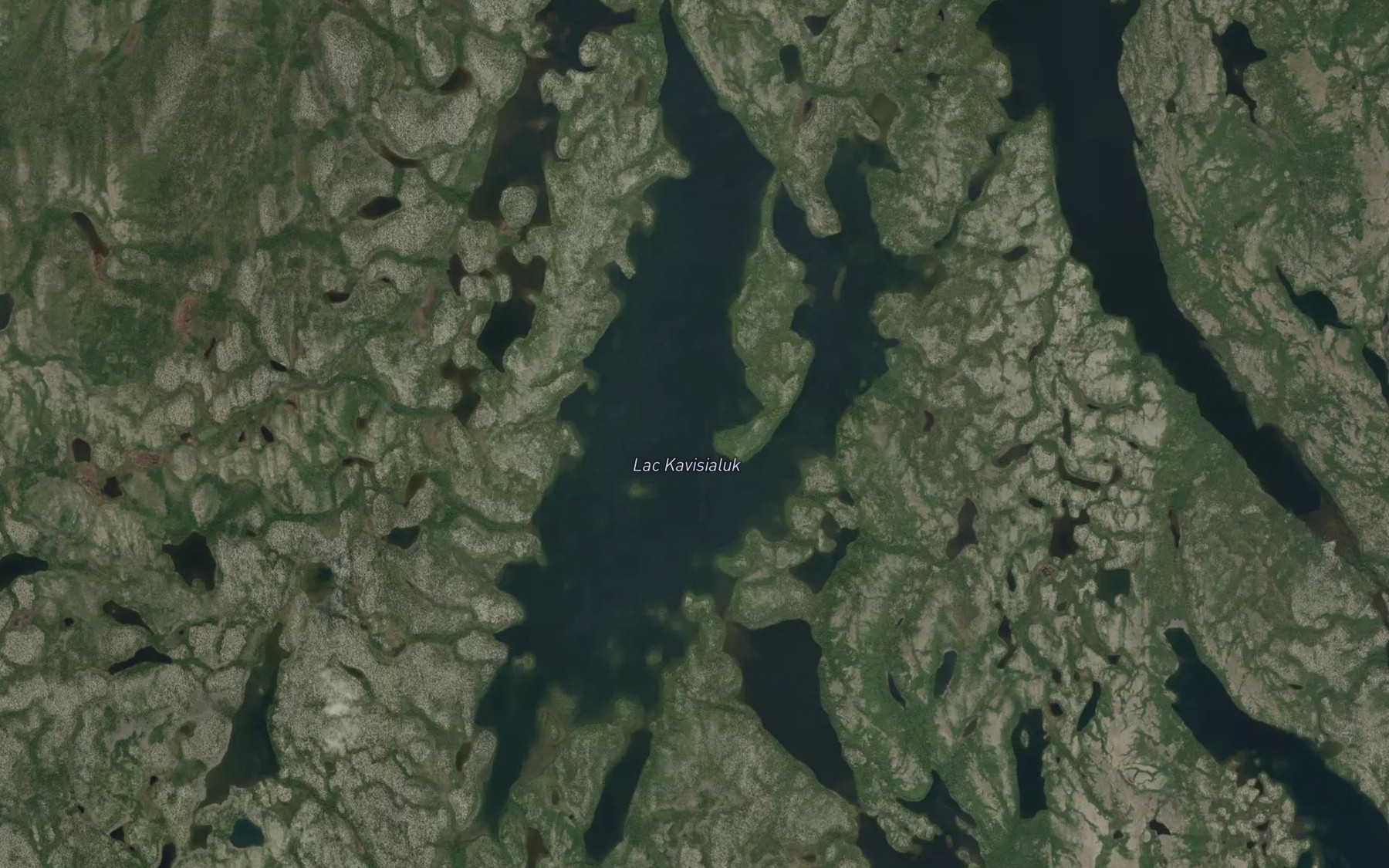 Satellite map of the Lac Kavisialuk
