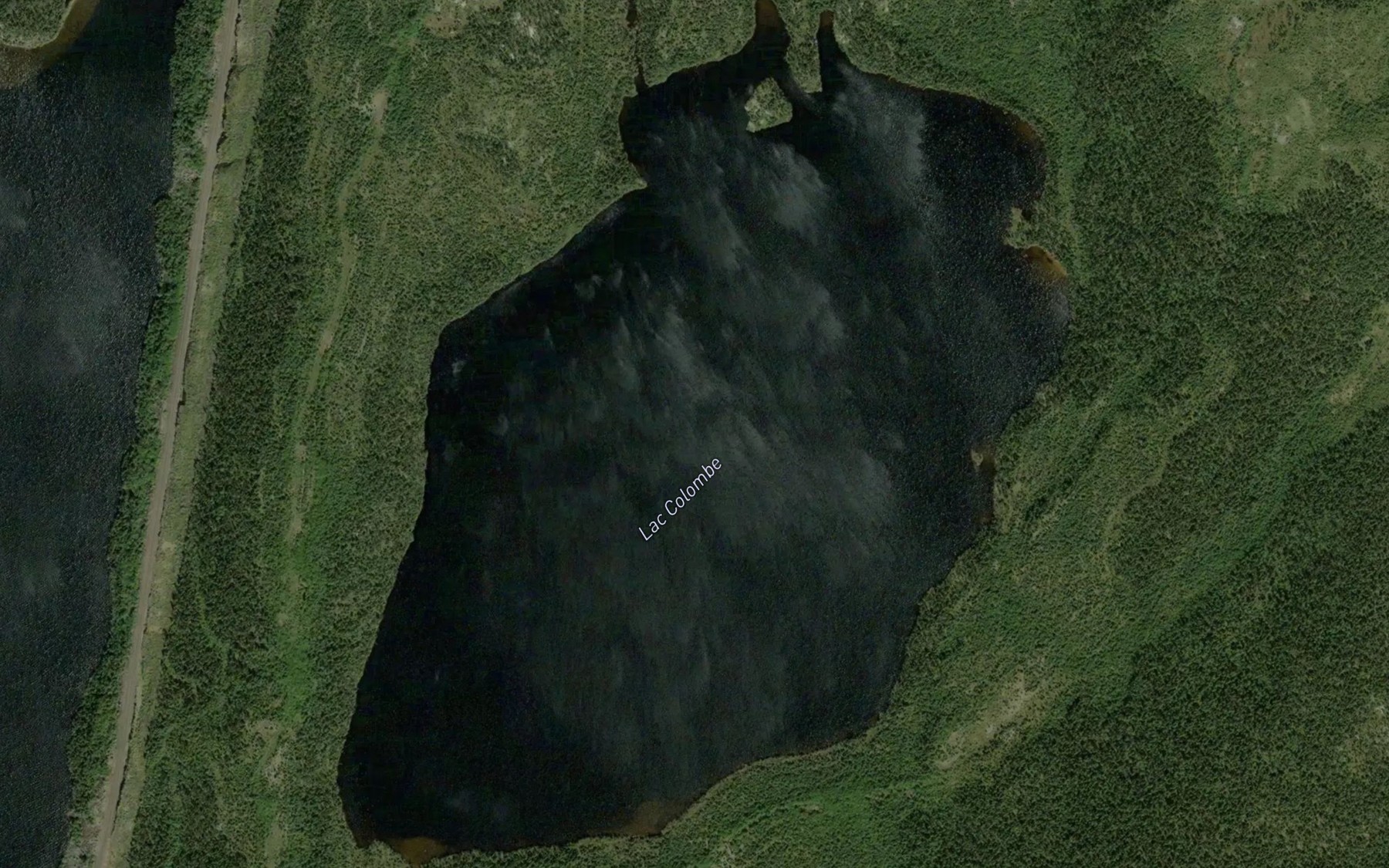 Satellite map of the Lac Colombe