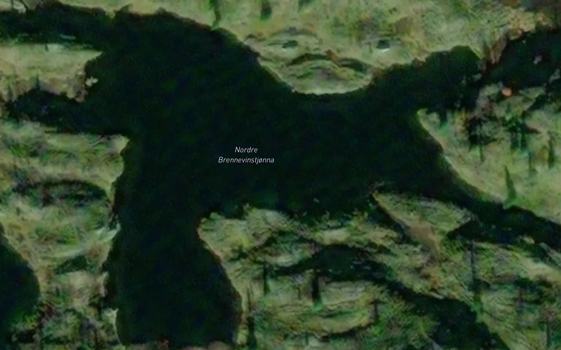 Satellite map of the Nordre Brennevinstjonna