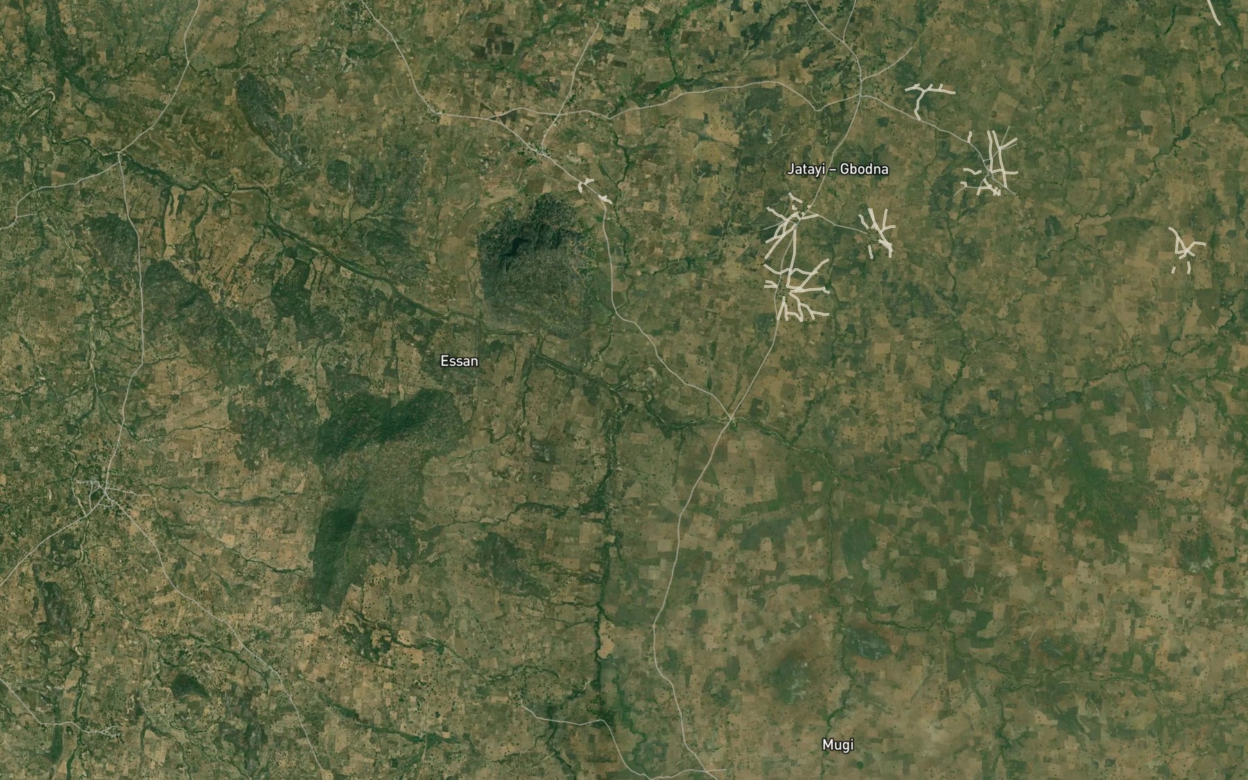 Satellite map of the River Shippa