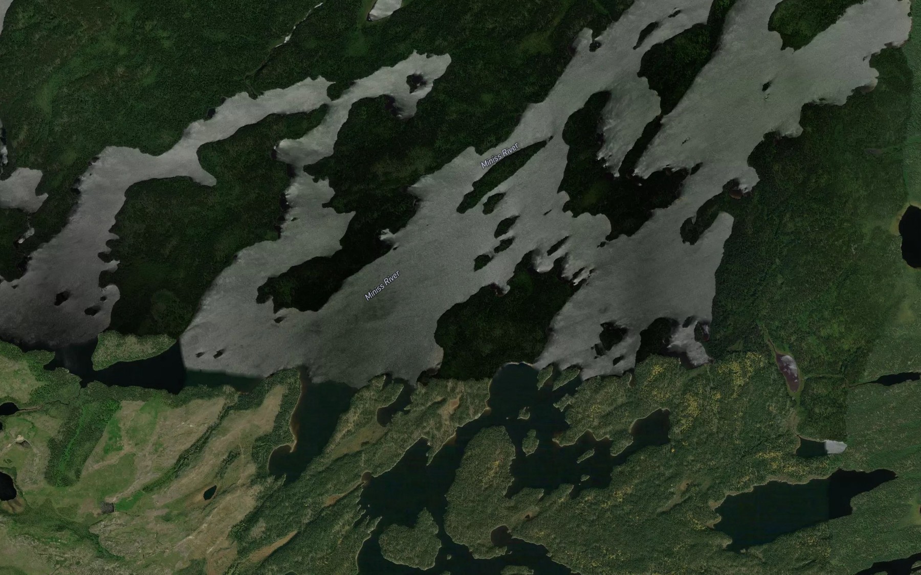 Satellite map of the Armit Lake