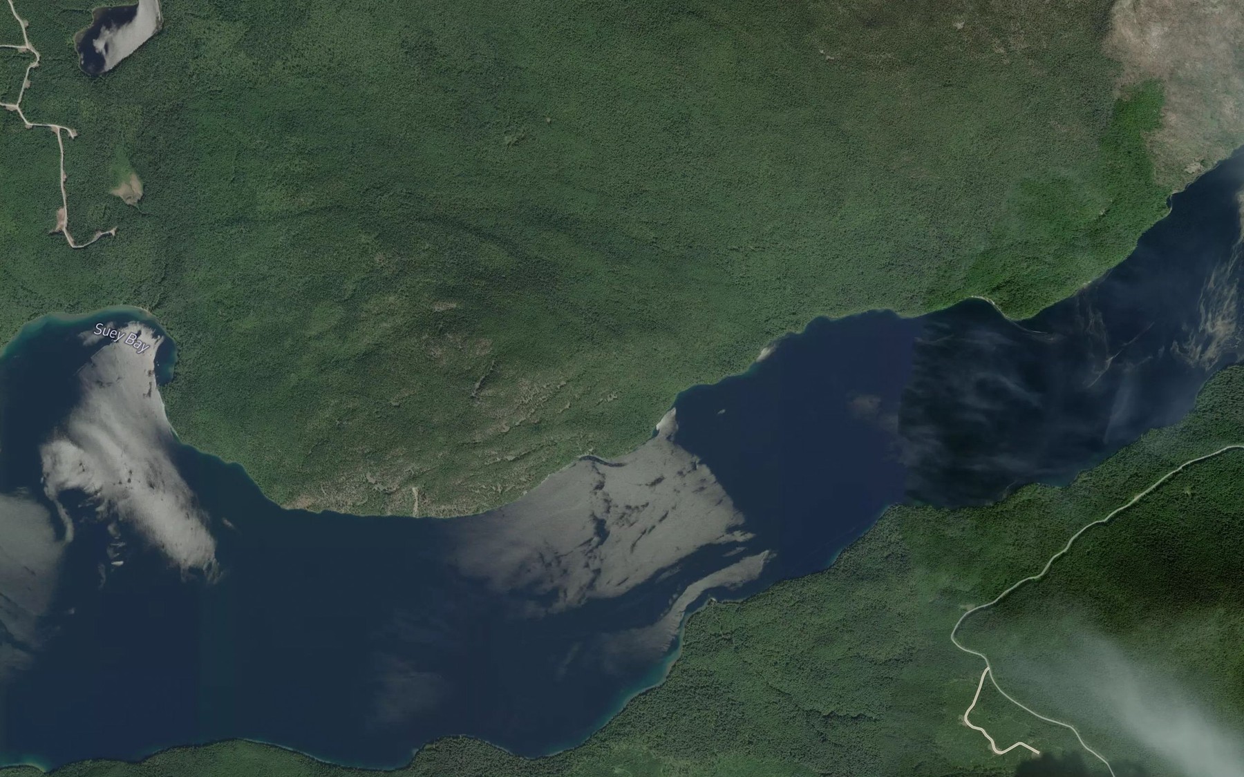 Satellite map of the Archie Creek