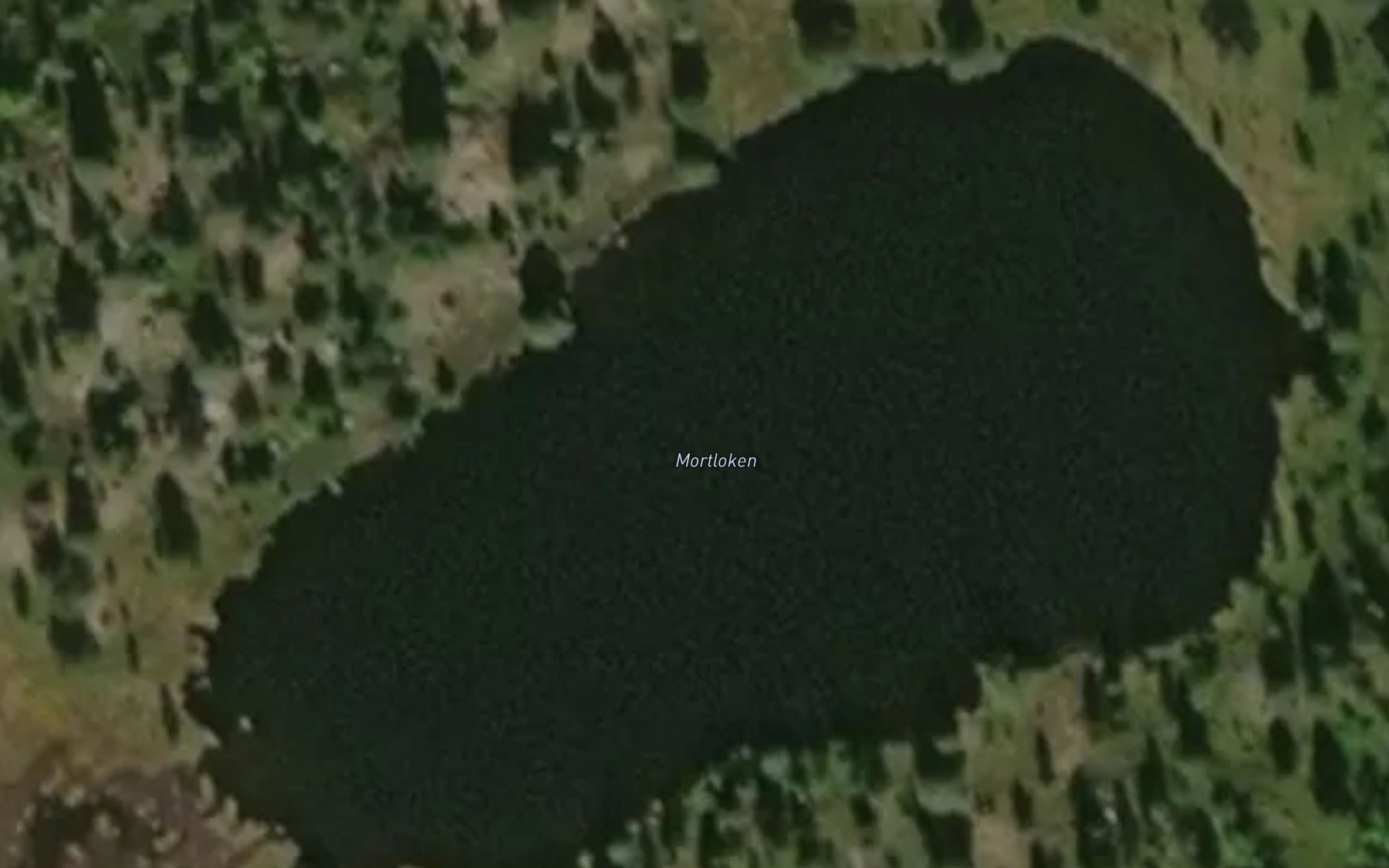 Satellite map of the Mortloken
