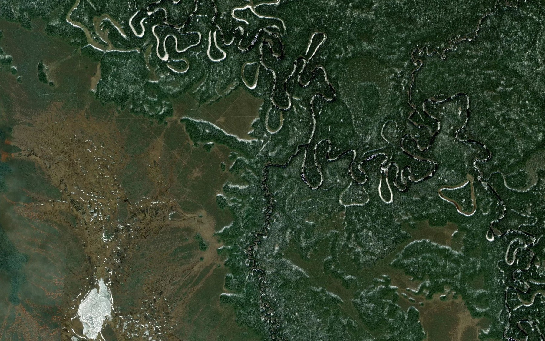Satellite map of the Kalym"yakh