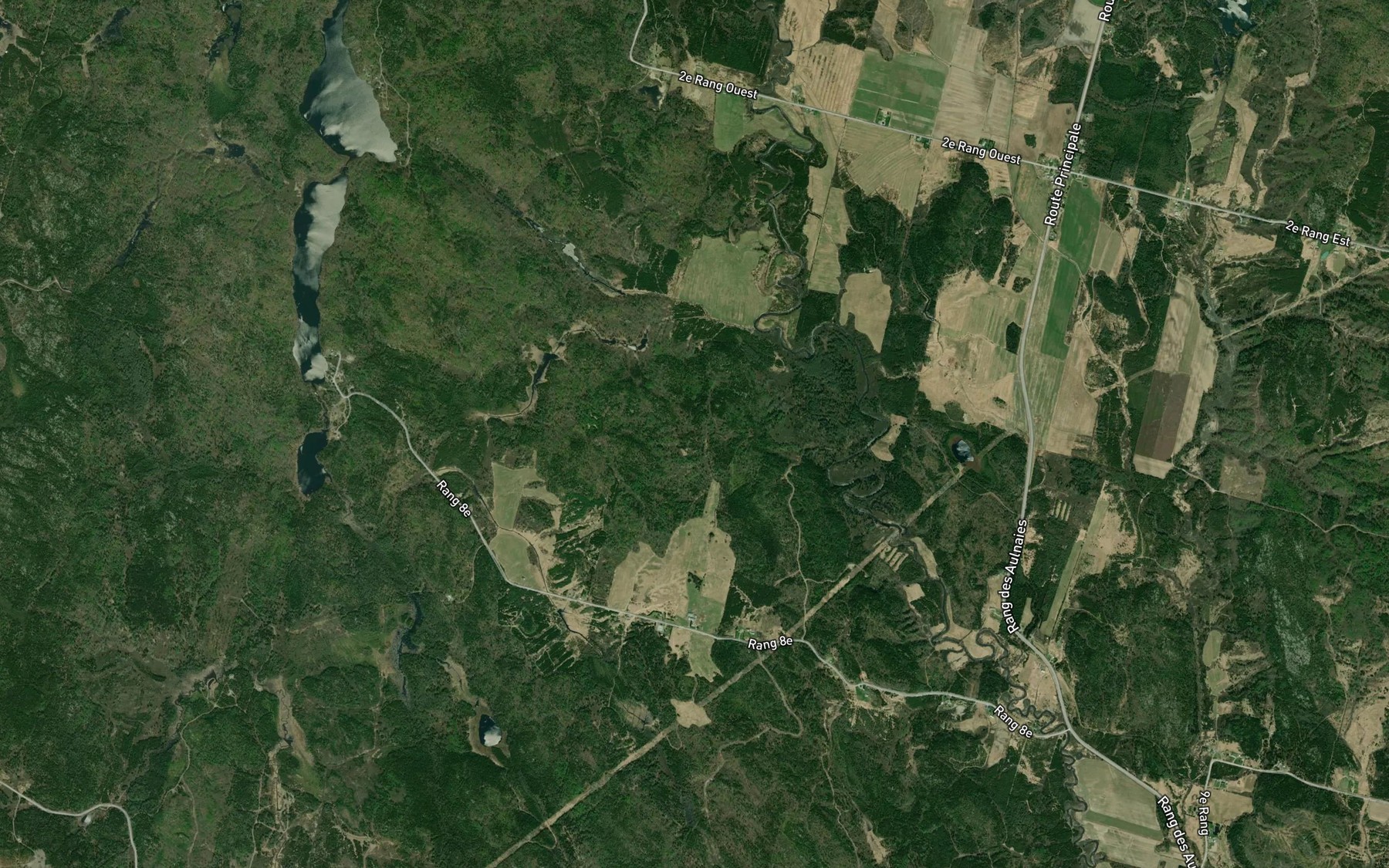 Satellite map of the Embranchement Savard