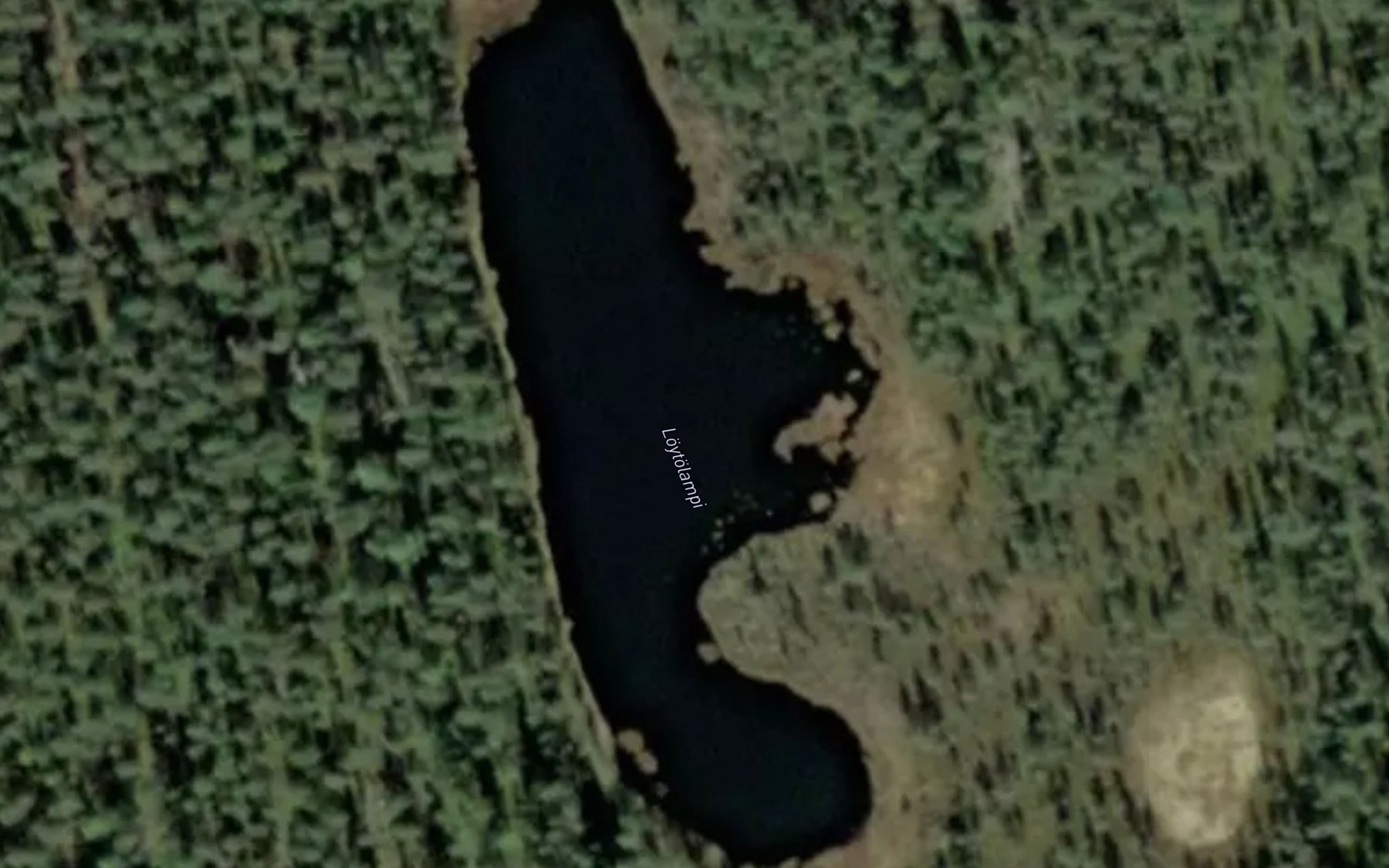 Satellite map of the Loytolampi
