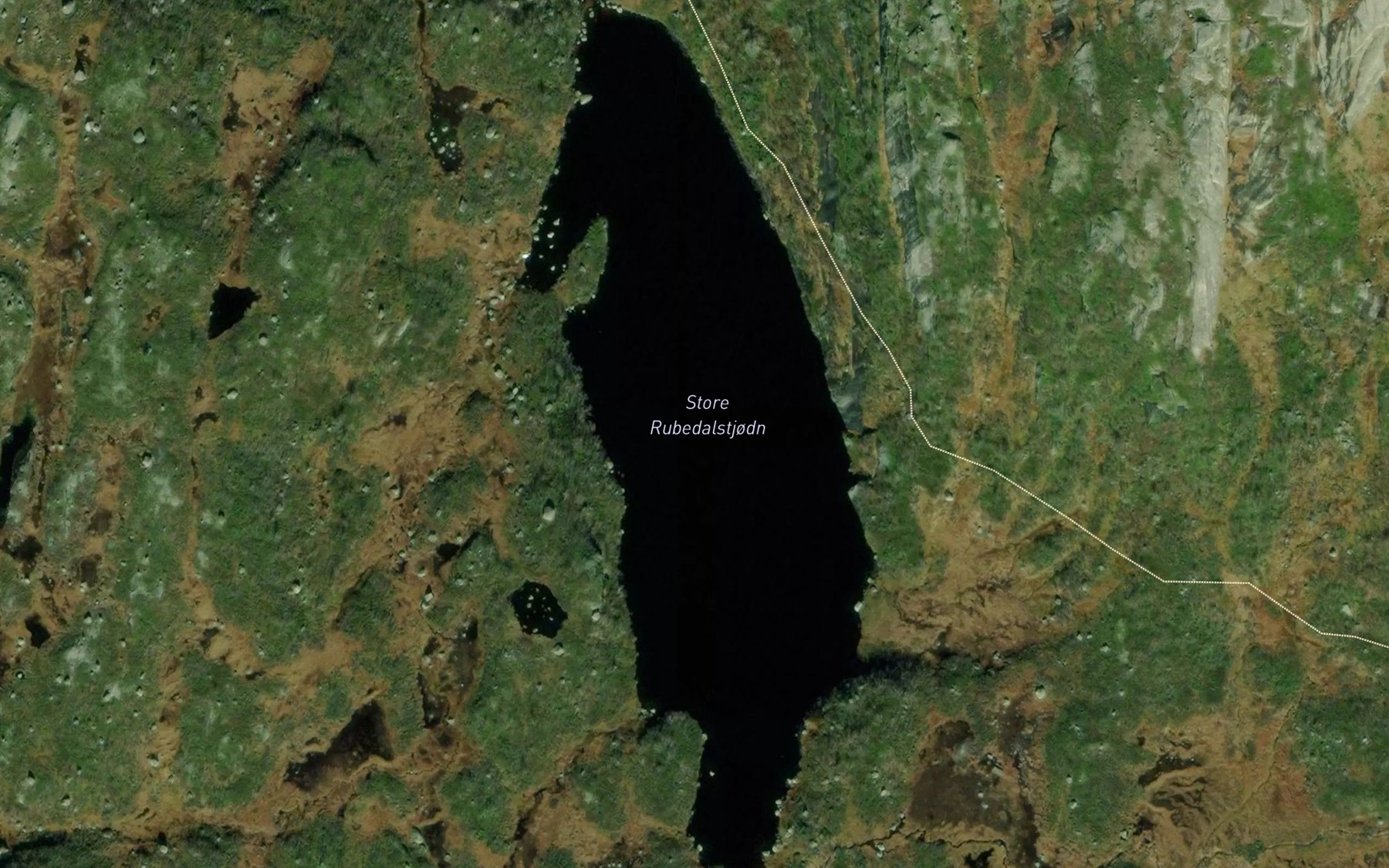 Satellite map of the Rjupedalstjorni