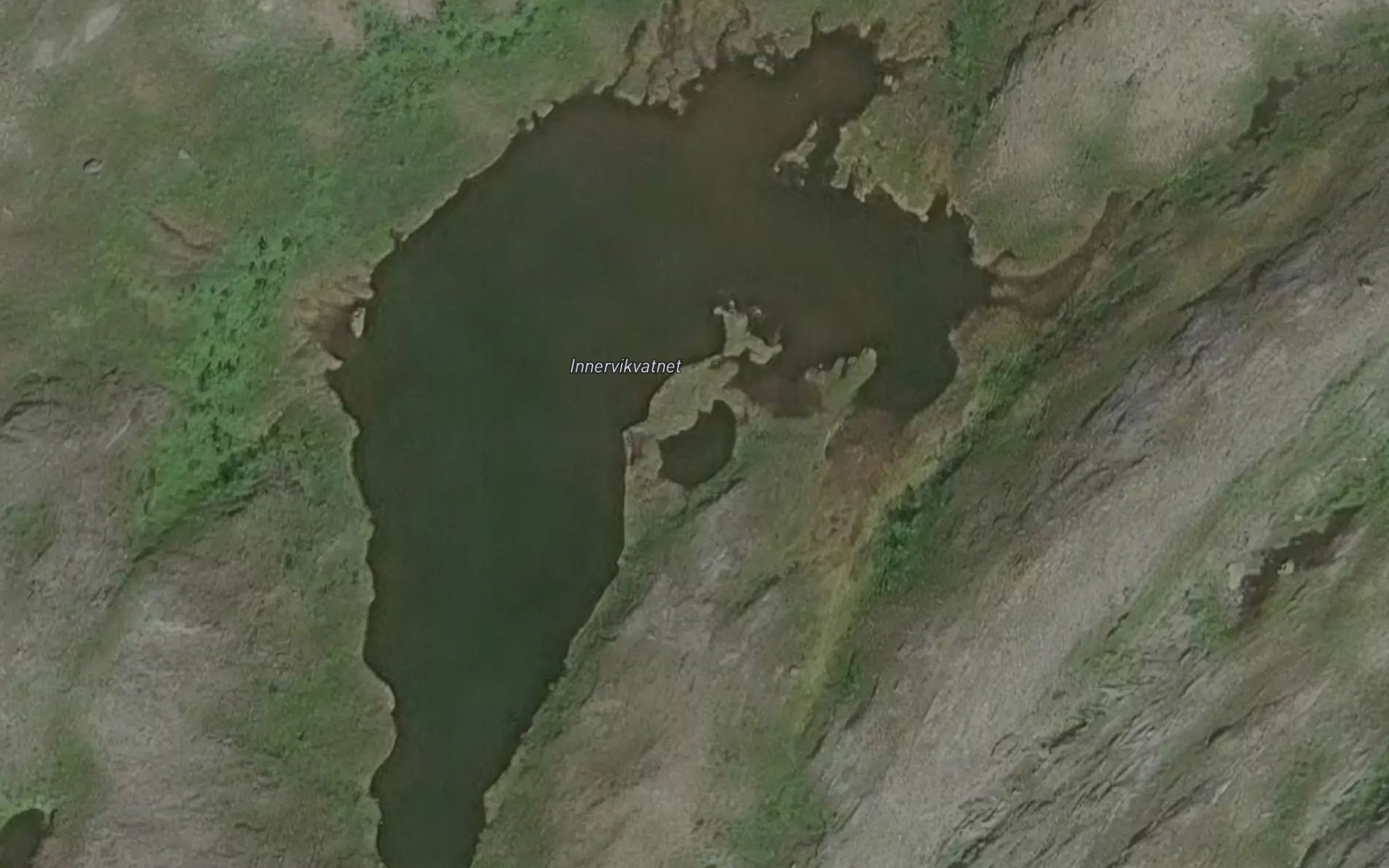 Satellite map of the Innervikvatnet