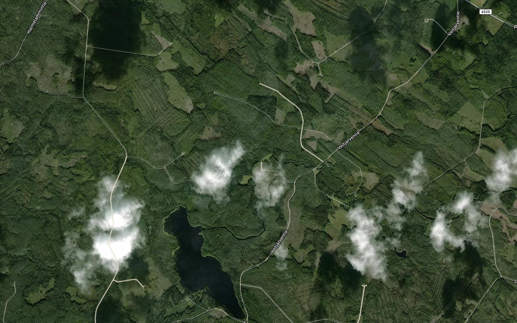 Satellite map of the Tuomikoski