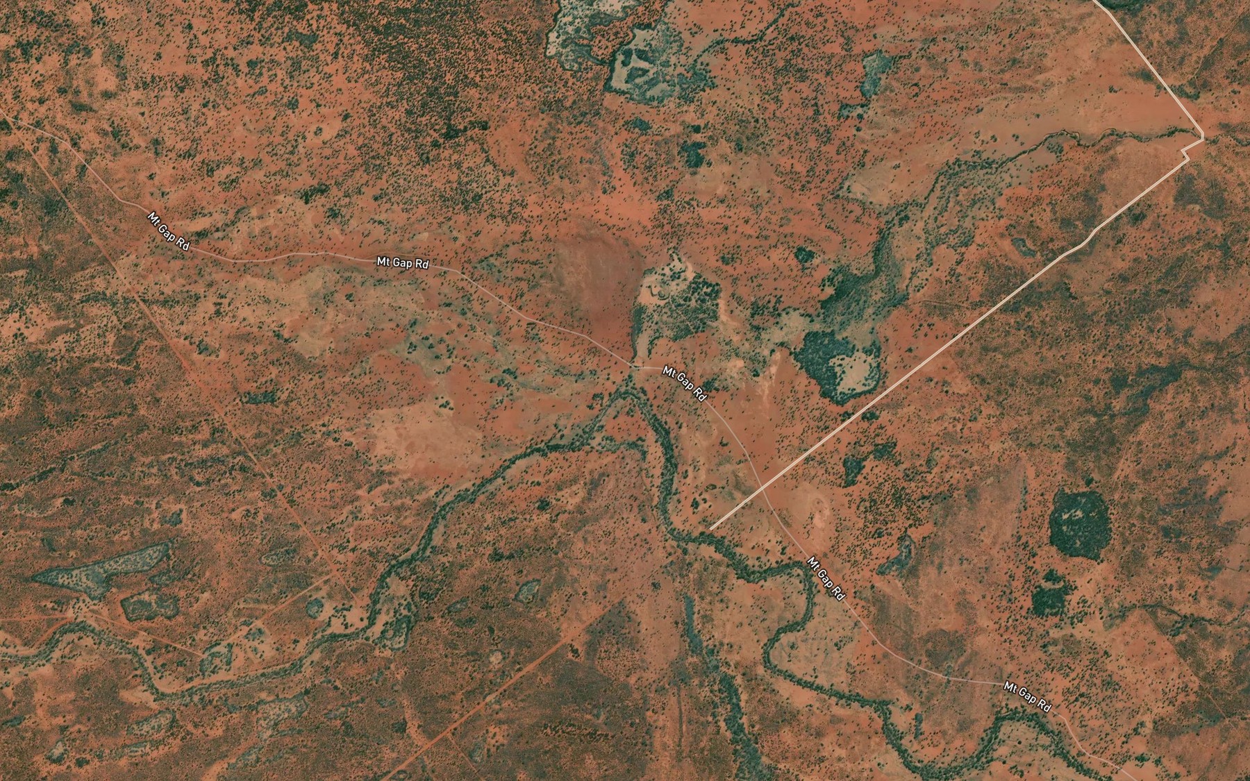 Satellite map of the Pangunya Creek