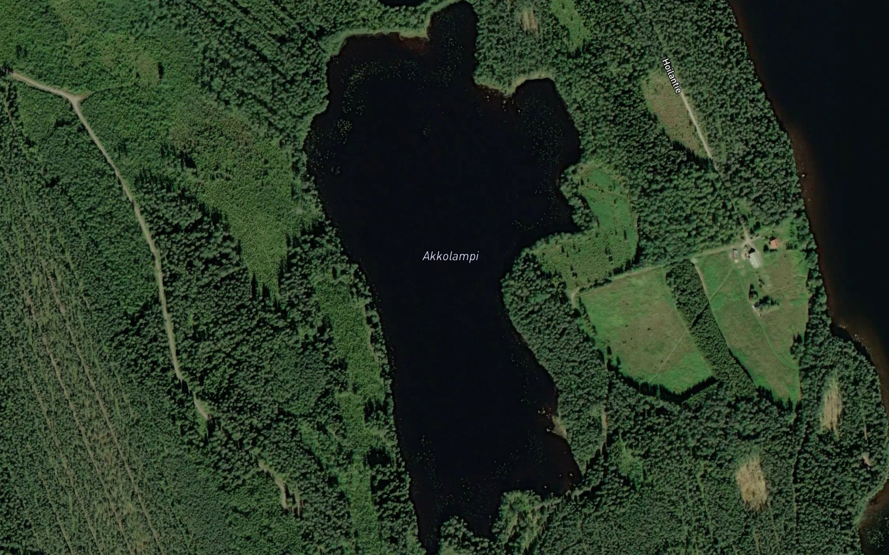 Satellite map of the Akkolampi