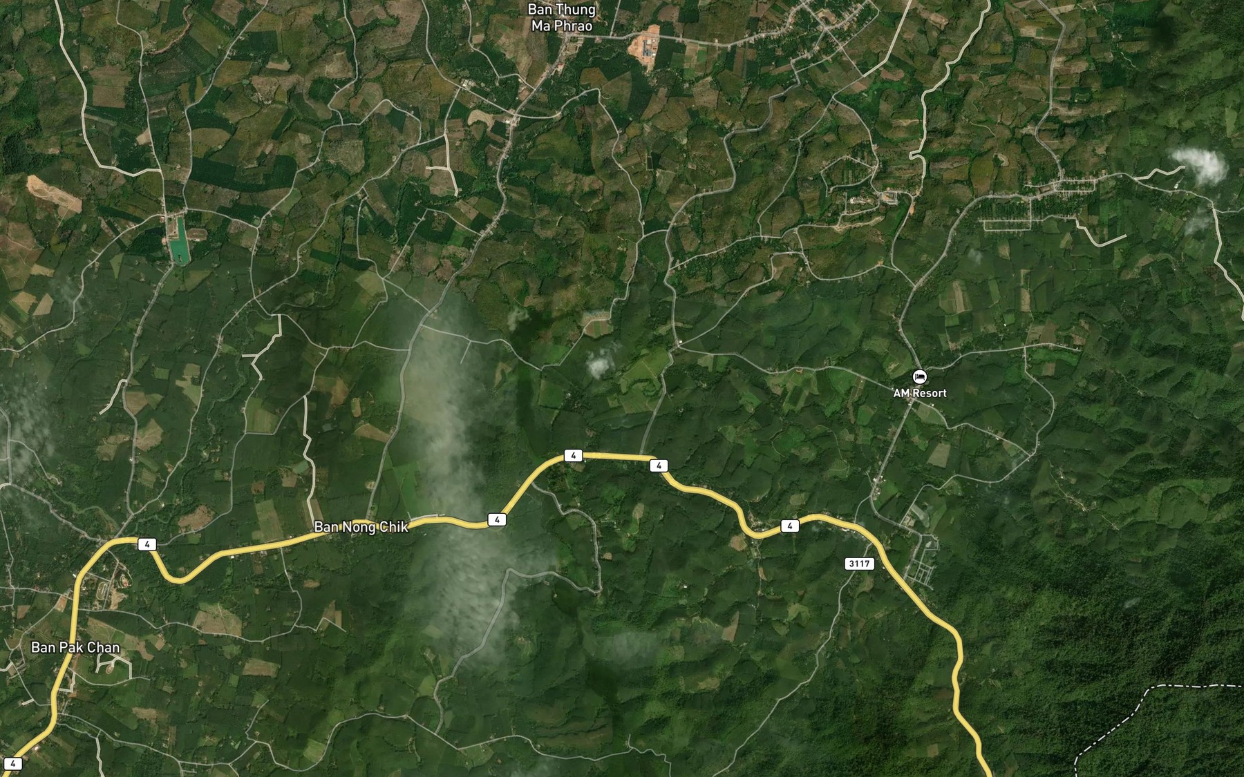 Satellite map of the Khlong Hin Song