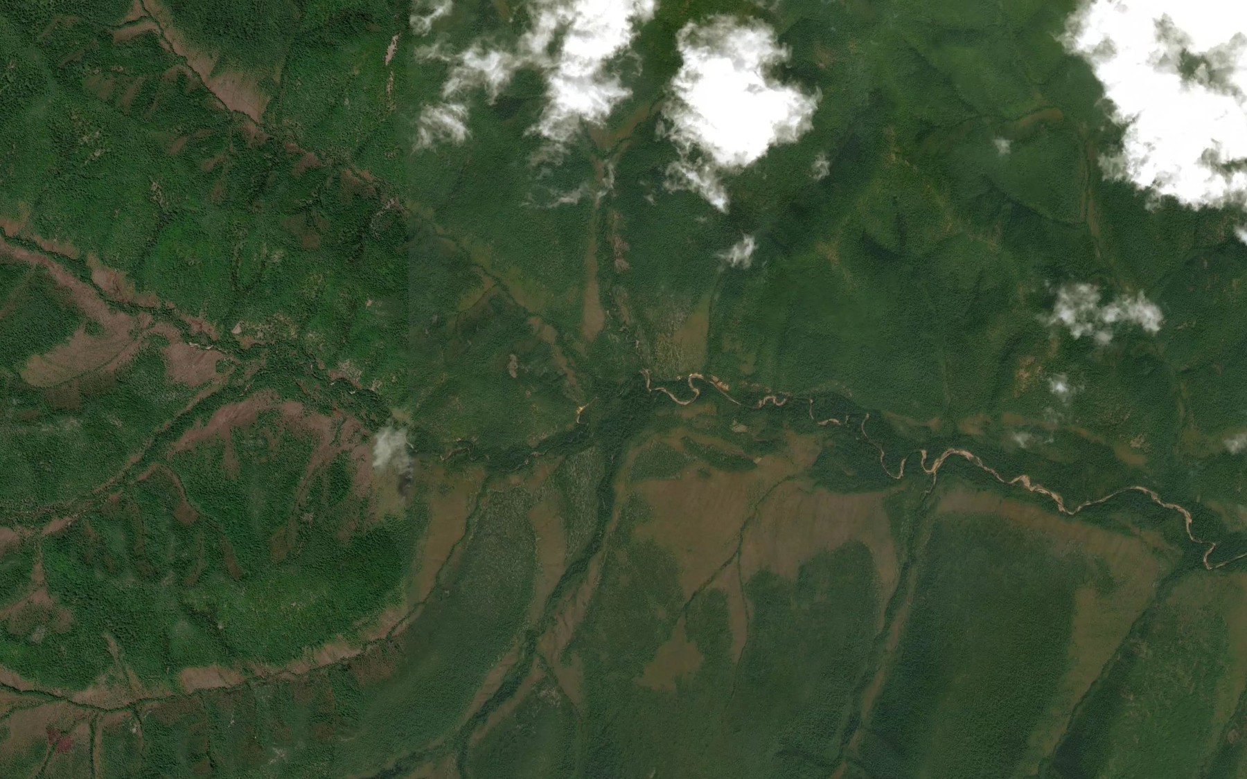 Satellite map of the Glubokiy