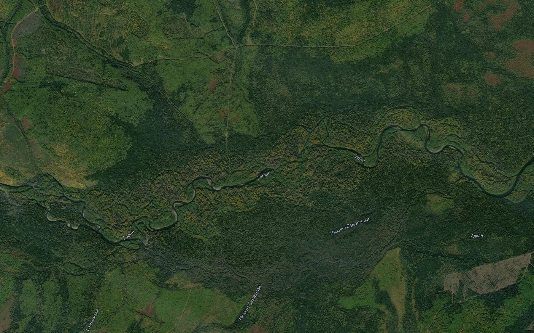 Satellite map of the Tikhiy
