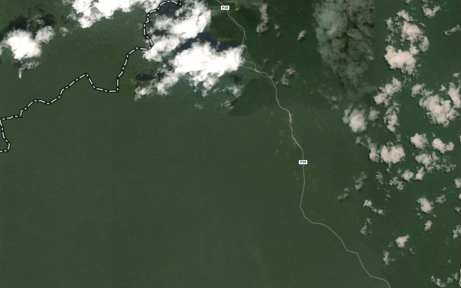 Satellite map of the Bololo