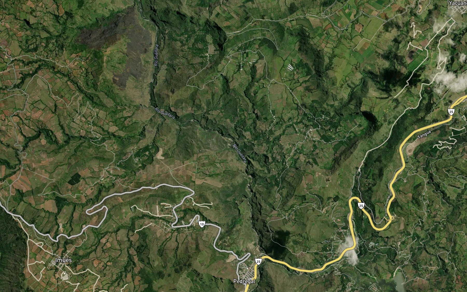 Satellite map of the Quebrada Tasnaque
