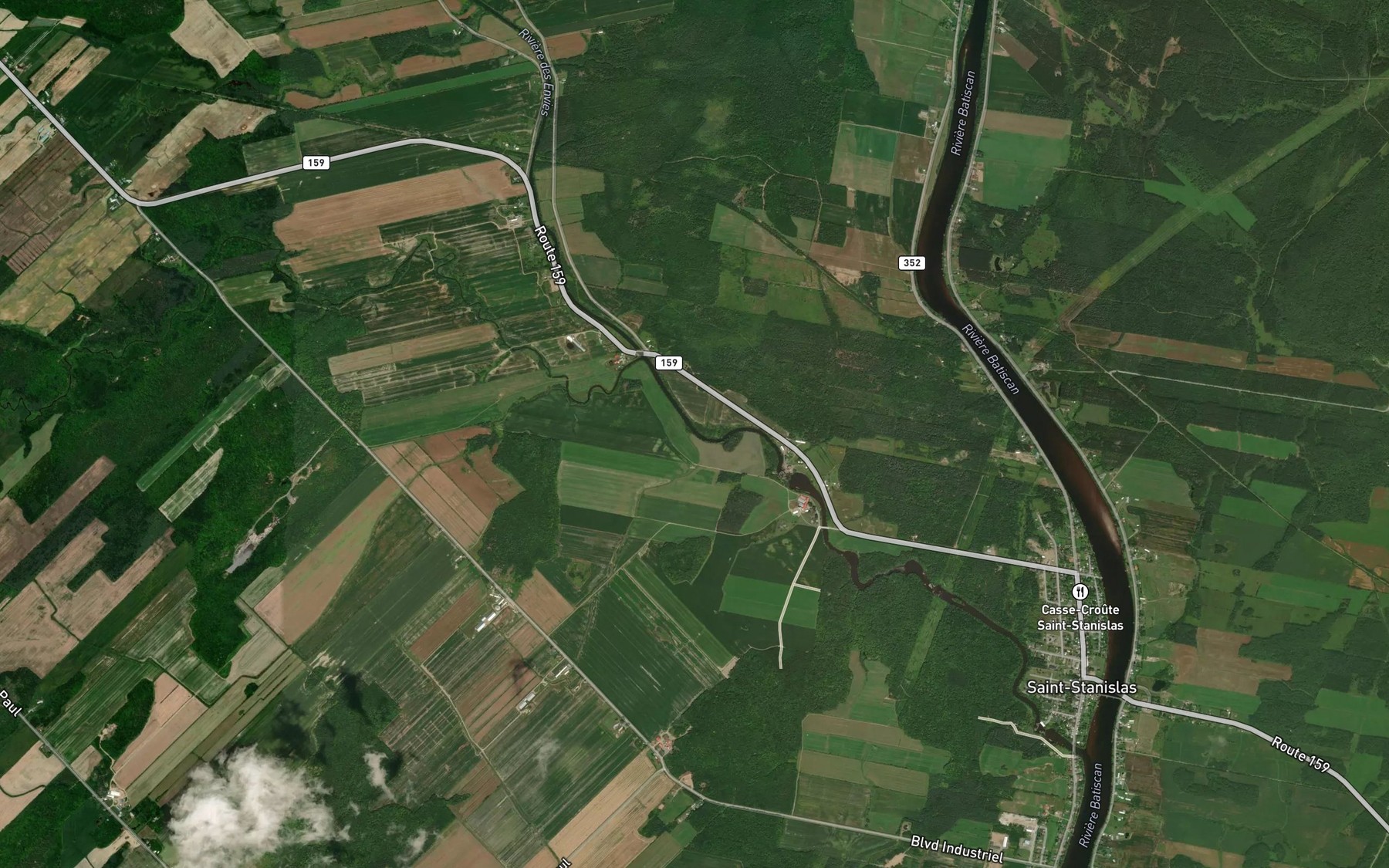 Satellite map of the Ruisseau des Pins