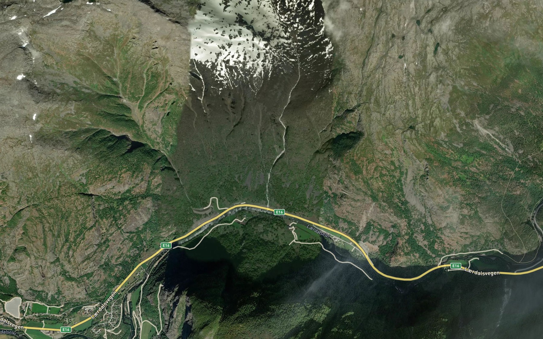 Satellite map of the Jutlafossen