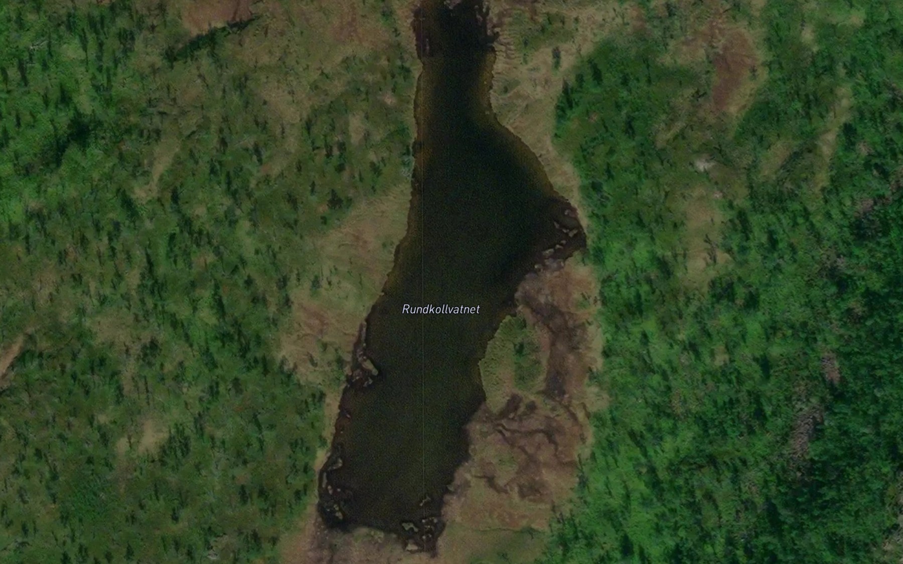 Satellite map of the Rundkollvatnet