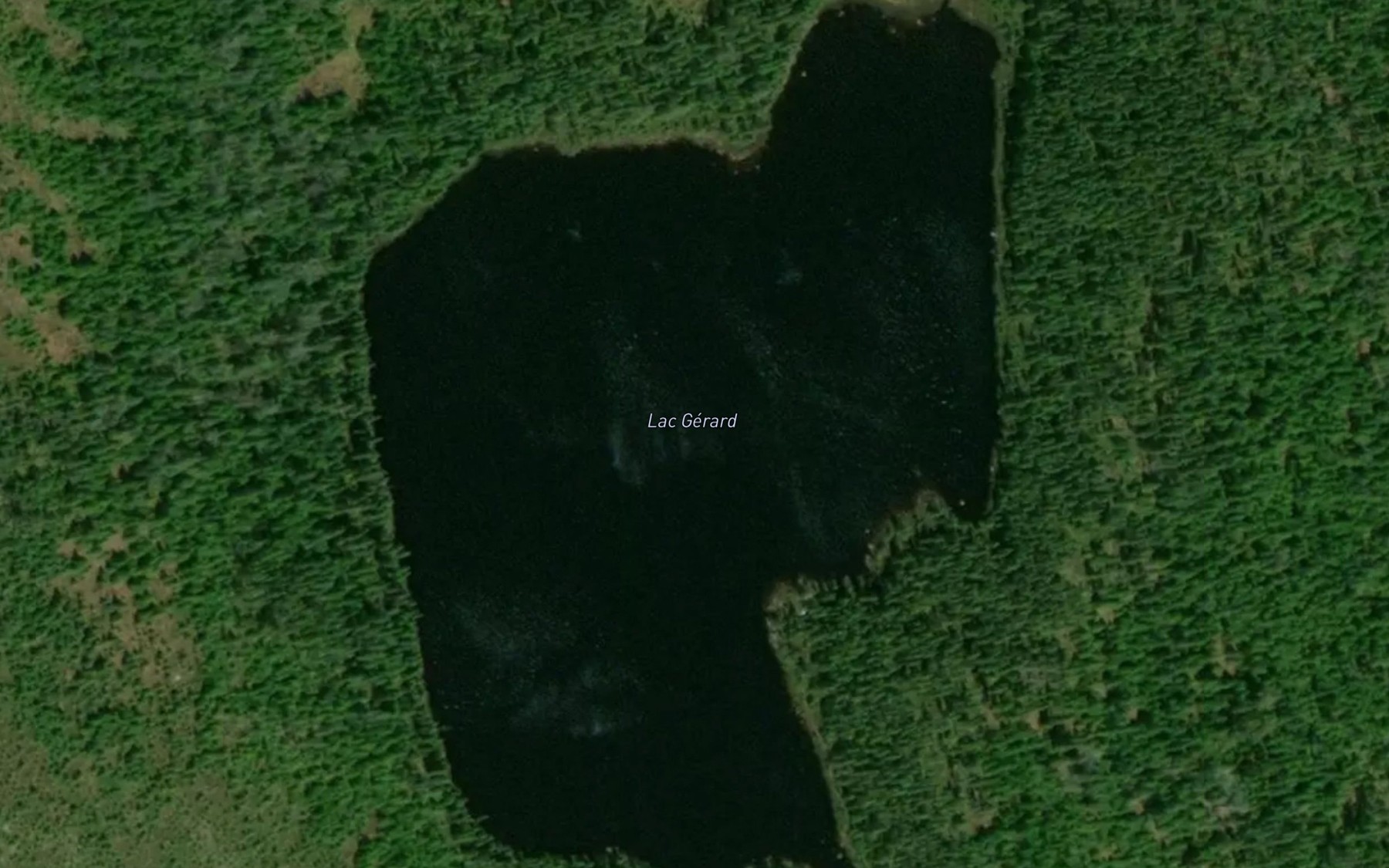 Satellite map of the Lac Gerard