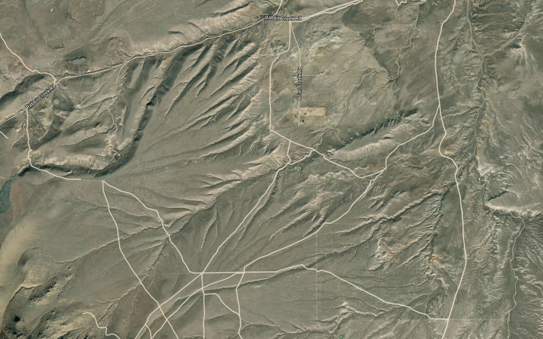 Satellite map of the Briar Spring
