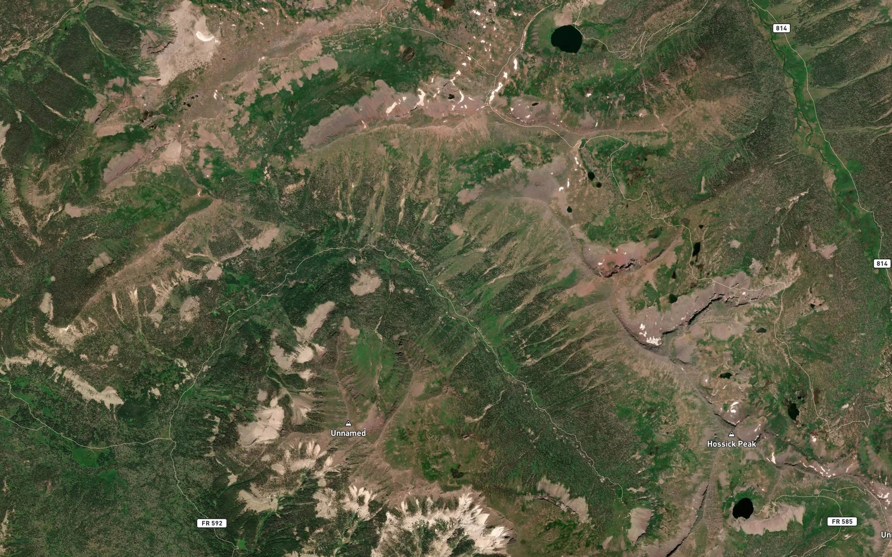 Satellite map of the Sullivan Ditch