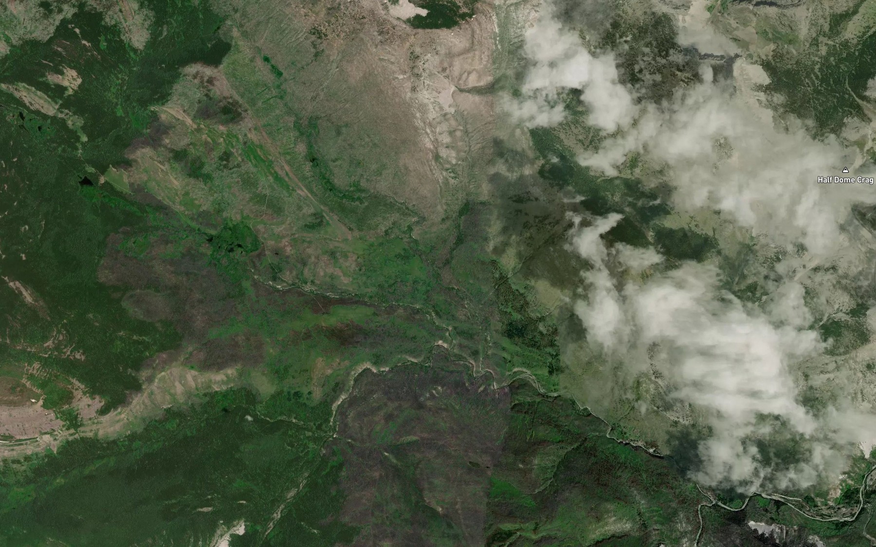 Satellite map of the Dry Creek