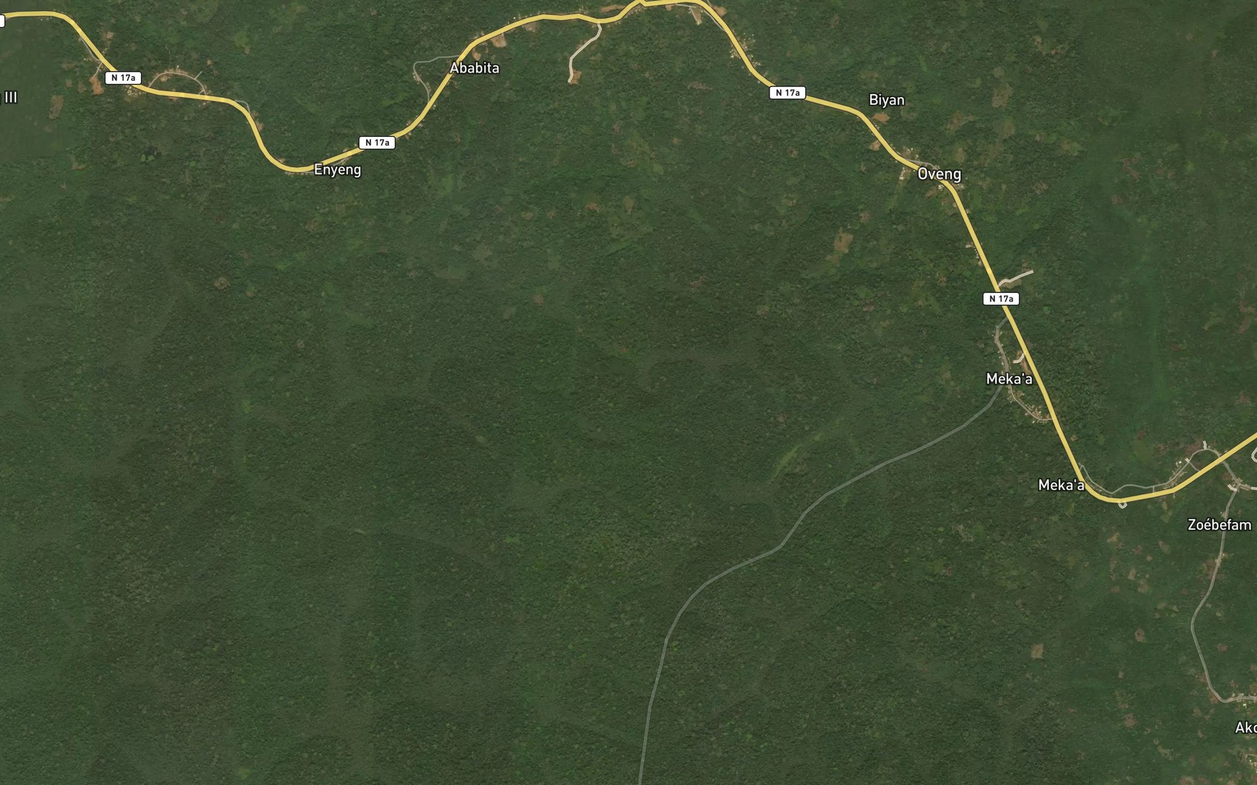 Satellite map of the Mintominkolo